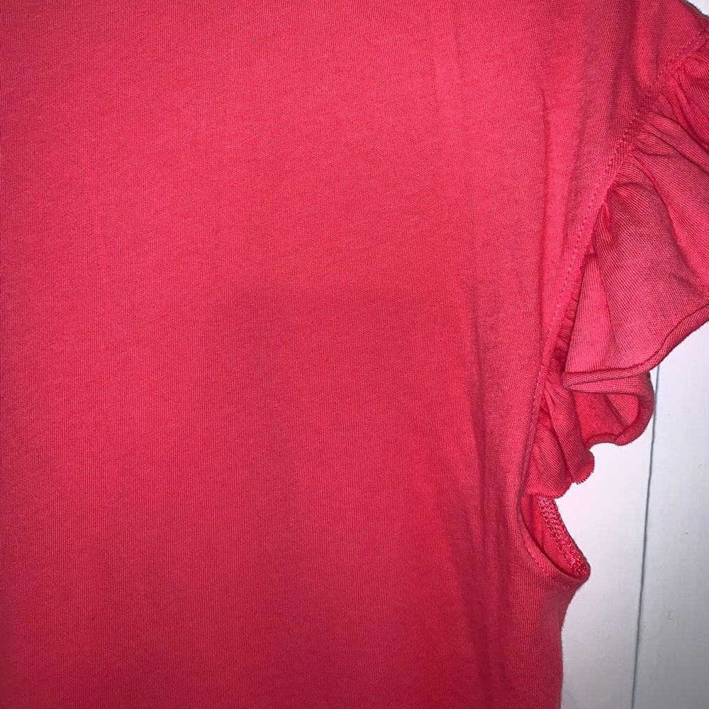 Kate Spade New York Pink Ruffle Sleeve Tee - Picture 13 of 16
